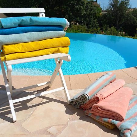 4-Star Private Villa With Heated Pool And Panoramic Sea View At Gulf De Saint Tropez キャバレール・シュル・メール エクステリア 写真