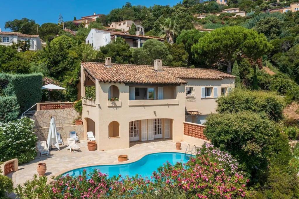 4-Star Private Villa With Heated Pool And Panoramic Sea View At Gulf De Saint Tropez キャバレール・シュル・メール エクステリア 写真