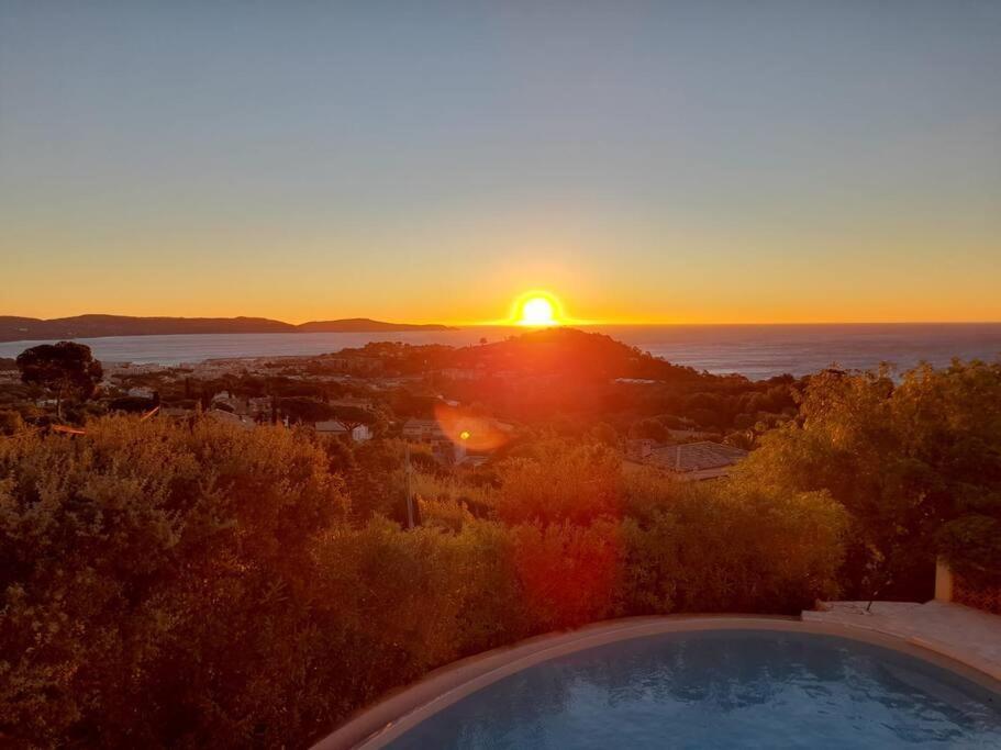 4-Star Private Villa With Heated Pool And Panoramic Sea View At Gulf De Saint Tropez キャバレール・シュル・メール エクステリア 写真