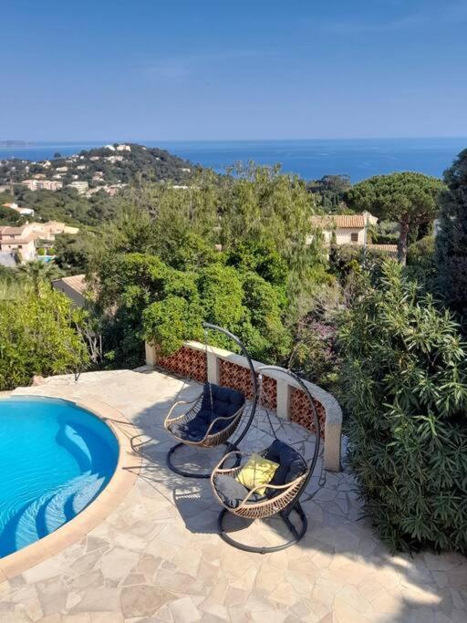 4-Star Private Villa With Heated Pool And Panoramic Sea View At Gulf De Saint Tropez キャバレール・シュル・メール エクステリア 写真