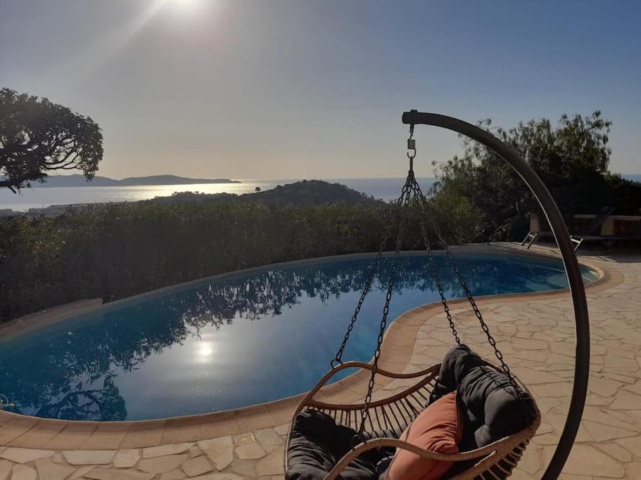 4-Star Private Villa With Heated Pool And Panoramic Sea View At Gulf De Saint Tropez キャバレール・シュル・メール エクステリア 写真