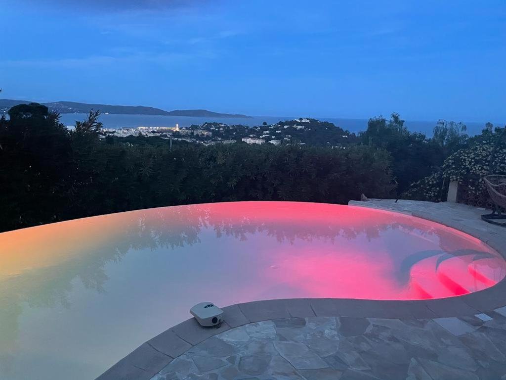 4-Star Private Villa With Heated Pool And Panoramic Sea View At Gulf De Saint Tropez キャバレール・シュル・メール エクステリア 写真