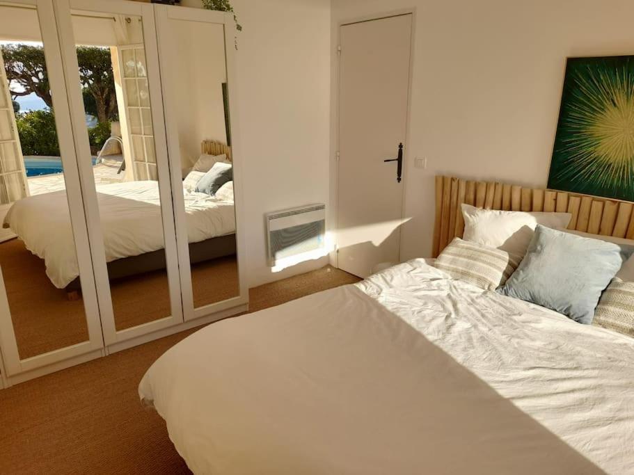 4-Star Private Villa With Heated Pool And Panoramic Sea View At Gulf De Saint Tropez キャバレール・シュル・メール エクステリア 写真
