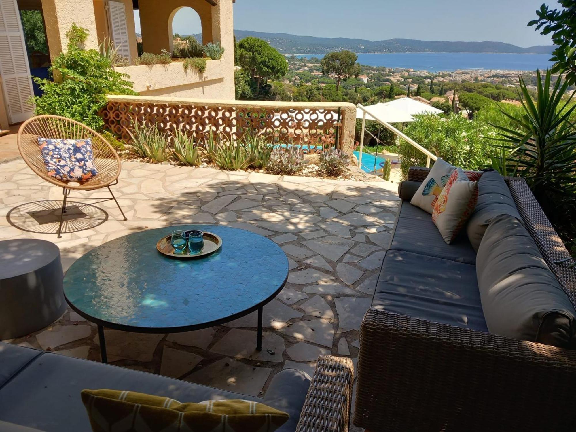 4-Star Private Villa With Heated Pool And Panoramic Sea View At Gulf De Saint Tropez キャバレール・シュル・メール エクステリア 写真