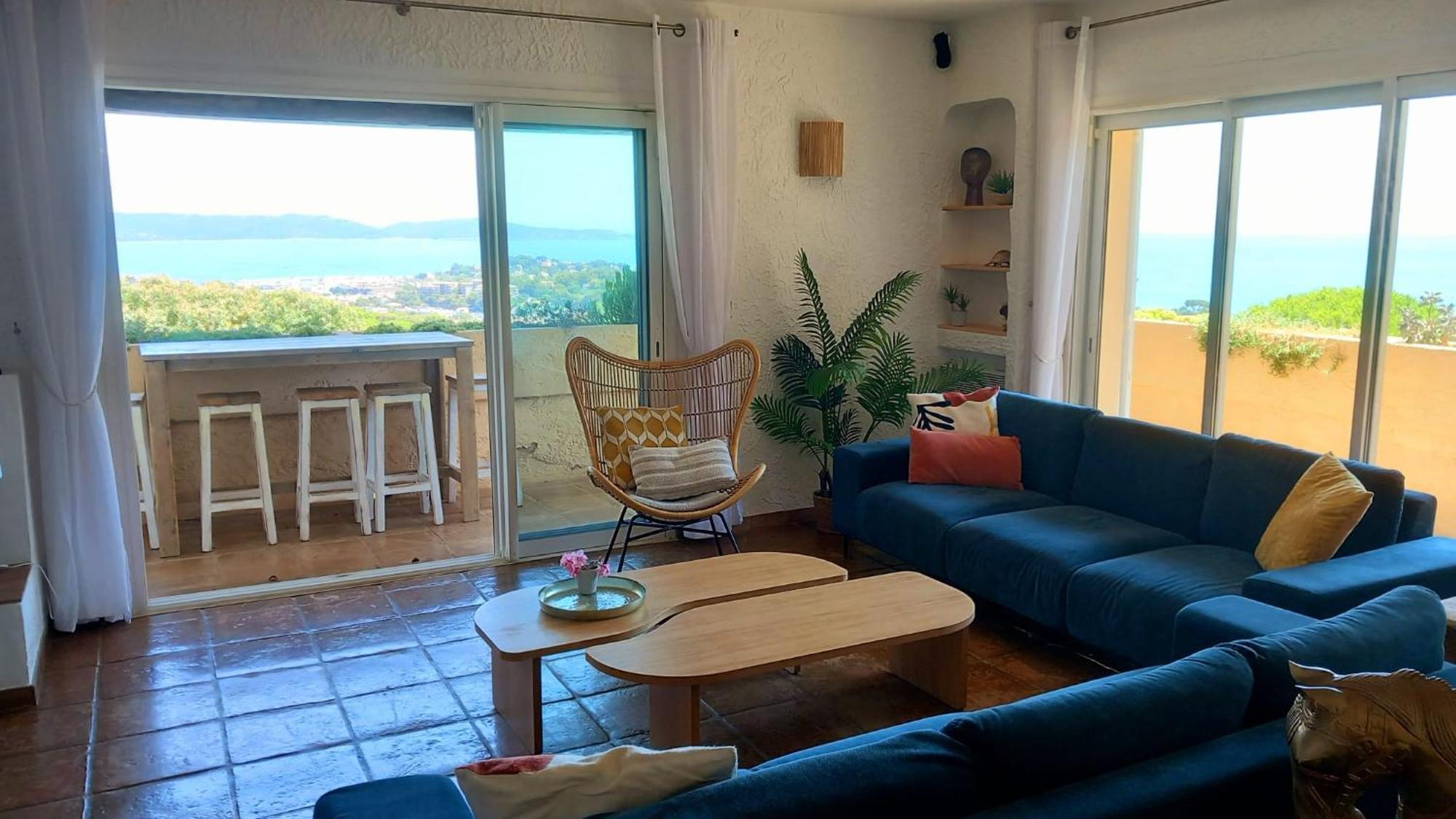 4-Star Private Villa With Heated Pool And Panoramic Sea View At Gulf De Saint Tropez キャバレール・シュル・メール エクステリア 写真